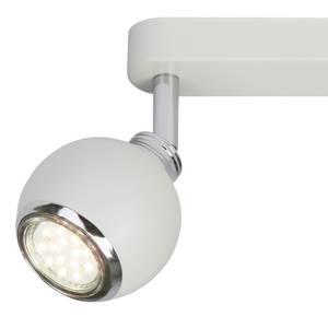 LED-plafondlamp Ina staal - Wit - Aantal lichtbronnen: 2