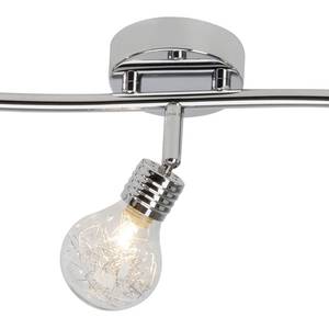 Plafondlamp Bulb transparant glas/ijzer - Aantal lichtbronnen: 3