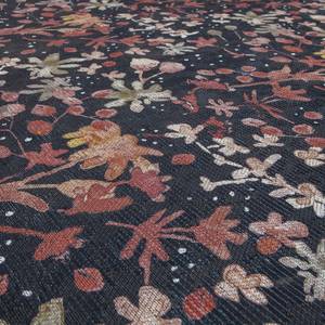 Tapis Aquarell Flower Polyester / Coton - Marron