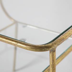 Beistelltisch Kalbar Glas / Metall - Gold