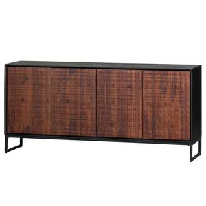 Sideboard Dynk Sheesham massiv - Sheesham / Schwarz