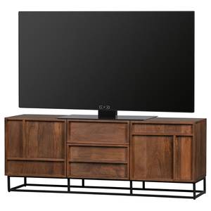 Sideboard Borro I Mango massiv / Metall - Mango / Schwarz