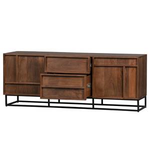 Sideboard Borro I Mango massiv / Metall - Mango / Schwarz