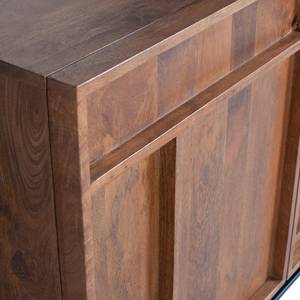 Sideboard Borro II Mango massiv / Metall - Mango / Schwarz