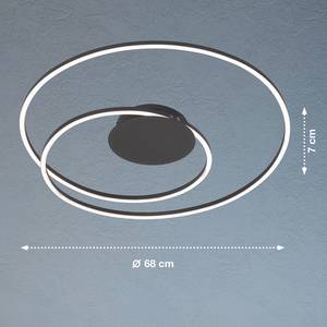 Plafonnier Cardini II Acrylique / Fer - 1 ampoule