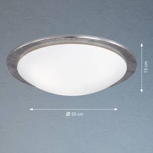LED-hanglamp Carolina Wit - Glas - Metaal - 50 x 50 cm