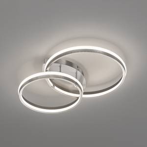 LED-plafondlamp Belle acryl/ijzer - 2 lichtbronnen - Zilver