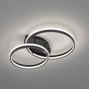 LED-plafondlamp Belle acryl/ijzer - 2 lichtbronnen - Zwart