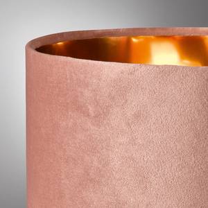 Tafellamp Candy fluweel/ijzer - 1 lichtbron - Roze - Breedte: 24 cm