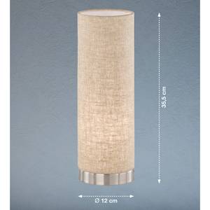 Tafellamp Bollier textielmix/ijzer - 1 lichtbron
