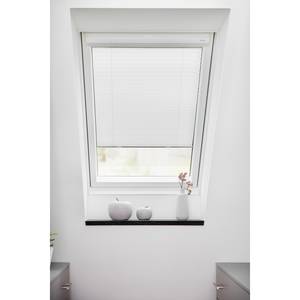 Store velux plissé Haftfix Polyester - Blanc - 36 x 60 cm