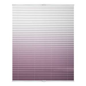 Store plissé sans perçage Dégradé Polyester - Taupe / Blanc - 120 x 130 cm