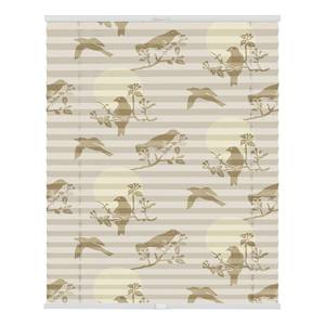 Plissé Klemfix Moon Birds polyester - beige - 45 x 130 cm