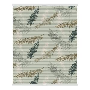 Store plissé sans perçage Fir Branches Polyester - Vert - 45 x 130 cm