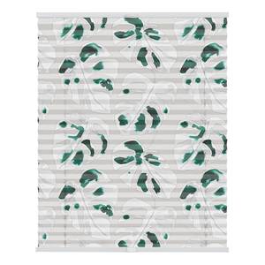 Plissee Klemmfix Monstera Polyester - Grün - 60 x 130 cm