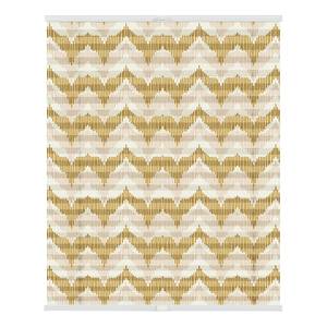 Plissé Klemfix Boho Zig Zag polyester - geel - 80 x 130 cm