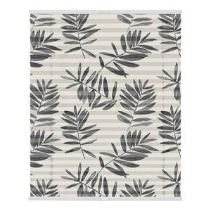 Plissee Klemmfix Aqua Floral Polyester - Schwarz - 100 x 130 cm