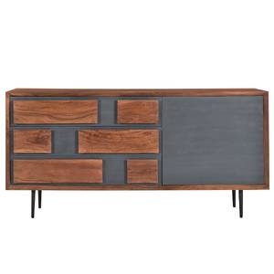 Sideboard Envo Akazie massiv / Steinfurnier - Akazie / Schiefer