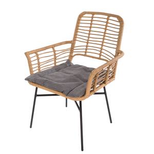 Gartenessgruppe Winton (5-teilig) Stahl / Rattan - Beige