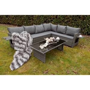 Loungegruppe Bogus (3-teilig) Stahl / Rattan - Grau