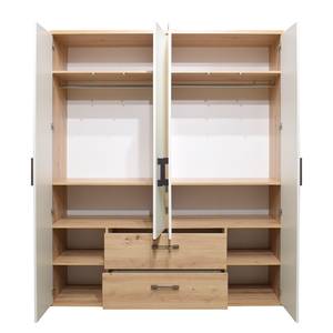 Kleiderschrank Cindy Weiß - Holzwerkstoff - 155 x 188 x 51 cm