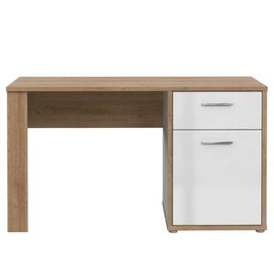 Schreibtisch Chicory Beige - Weiß - Holzwerkstoff - 130 x 74 x 60 cm