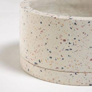 Bacs à fleurs Lelis (lot de 2) Terrazzo - Beige