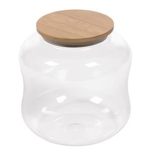 Vaso Cirene Vetro borosilicato / Bambù - Trasparente / Naturale