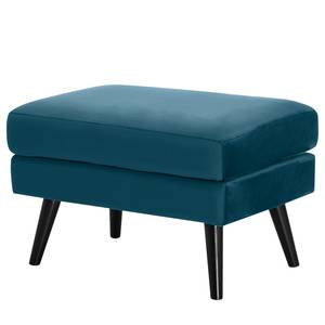 Gestoffeerde hocker Boddin geweven stof - Velours Criada: Donkerblauw