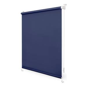 Klemfix-rolgordijn Clanes polyester - Blauw - 80 x 200 cm