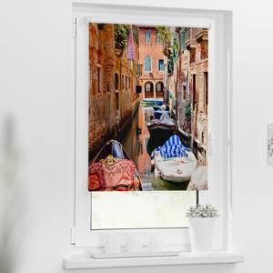 Klemmfix-Rollo Venedig Gondola Polyester - Rot - 70 x 150 cm