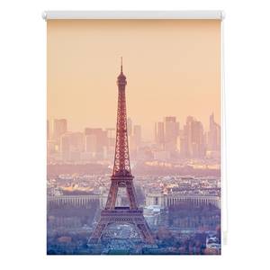 Klemfix-rolgordijn Eiffeltoren polyester - oranje - 70 x 150 cm