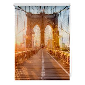 Klemfix-rolgordijn Brooklyn Bridge polyester - oranje - 80 x 150 cm