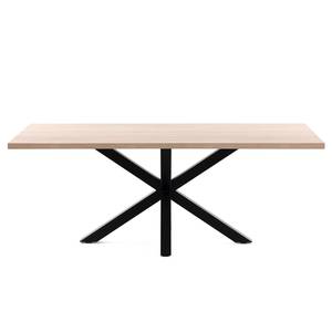 Table Karmi II Imitation chêne - Largeur : 180 cm - Noir