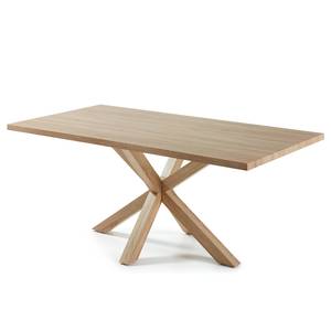 Table Karmi II Imitation chêne - Largeur : 200 cm - Chêne clair