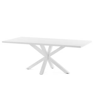 Eettafel Karmi II Wit - Breedte: 200 cm - Wit