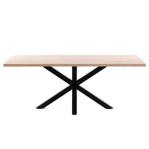 Table Karmi II Imitation chêne - Largeur : 200 cm - Noir
