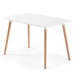 Table Algona Blanc / Imitation chêne