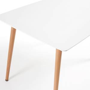 Table Algona Blanc / Imitation chêne