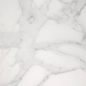 Table Akolele II Imitation marbre blanc / Imitation chêne - Largeur : 200 cm