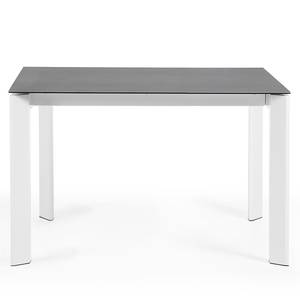 Table Retie I (Extensible) - Gris foncé - Largeur : 120 cm - Blanc