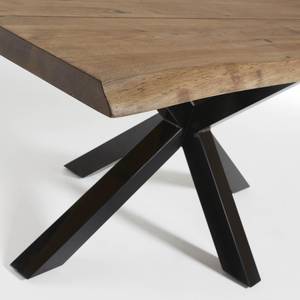 Table Karmi I Chêne foncé - Largeur : 220 cm - Noir