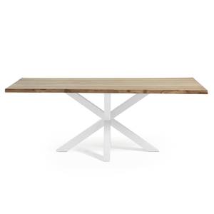 Table Karmi I Chêne nature - Largeur : 220 cm - Blanc