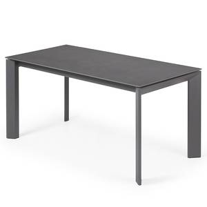 Eettafel Retie I (met uitschuiffunctie) - Donkergrijs - Breedte: 160 cm - Antraciet