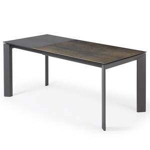 Table Retie III (Extensible) - Marron vieilli - Largeur : 120 cm - Anthracite