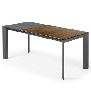 Table Retie III (Extensible) - Marron rouille - Largeur : 120 cm - Anthracite