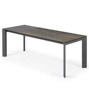 Table Retie III (Extensible) - Marron vieilli - Largeur : 160 cm - Anthracite