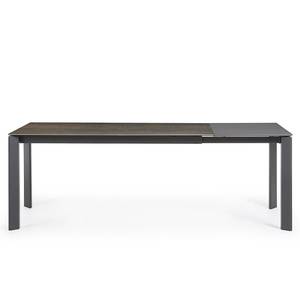 Table Retie III (Extensible) - Marron vieilli - Largeur : 160 cm - Anthracite