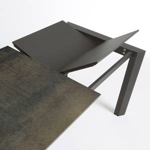 Table Retie III (Extensible) - Marron vieilli - Largeur : 160 cm - Anthracite