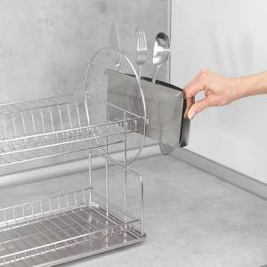 Egouttoir à vaisselle avec bac design métal Drip - Noir